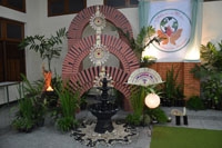Dekorasi di ruang makan Panti Bina Provinsialat selama sidang BKU